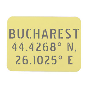 Imán Longitud de la Latitude de Bucarest