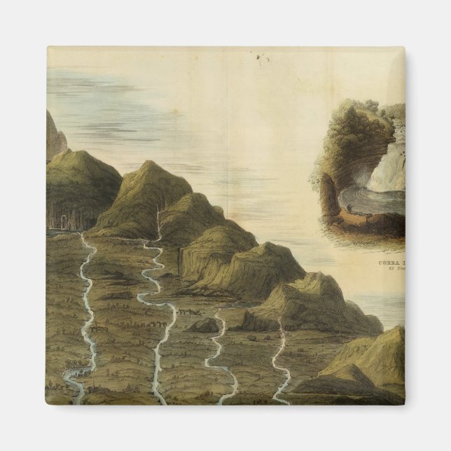 Imán Longitud de los ríos de Escocia (Frente)