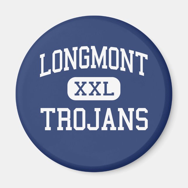 Imán Longmont - Trojans - High - Longmont Colorado (Frente)