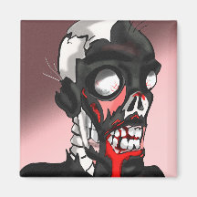 Looney Creepy Zombie Magnet
