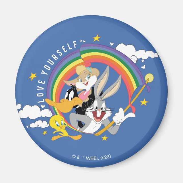 Imán LOONEY TUNES™ - Ama tu propia insignia de orgullo (Frente)
