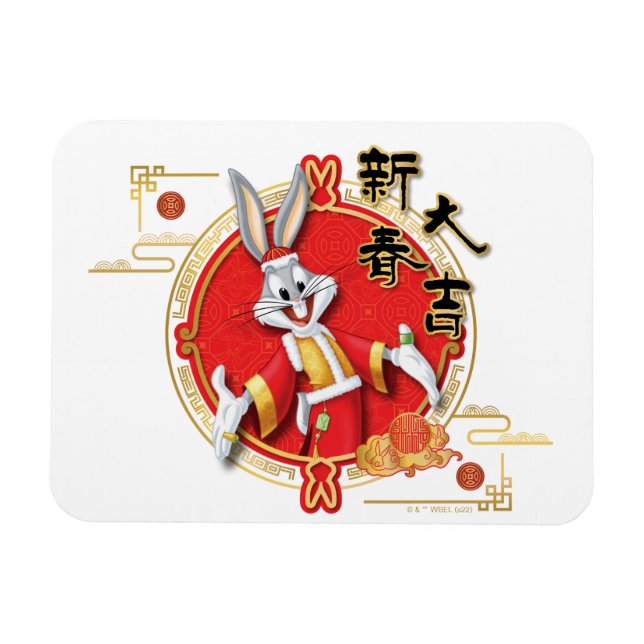 Imán LOONEY TUNES™ | BUGS BUNNY™ Fortuna de primavera (Horizontal)