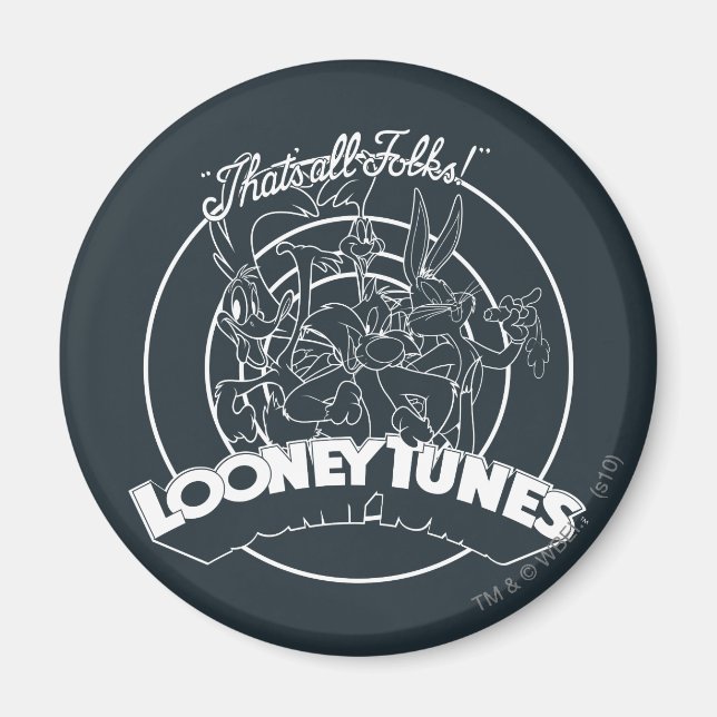 IMÁN LOONEY TUNES™ ¡ESO ES TODOS LOS SEGUIDORES!™ (Frente)