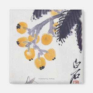 Imán Loquats y un saltamontes