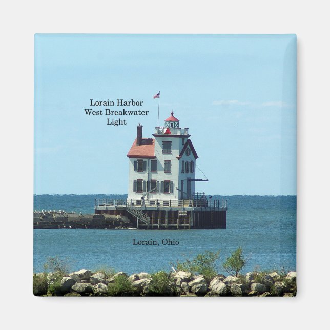 Imán Lorain Harbour West Breakwater Ligero (Frente)