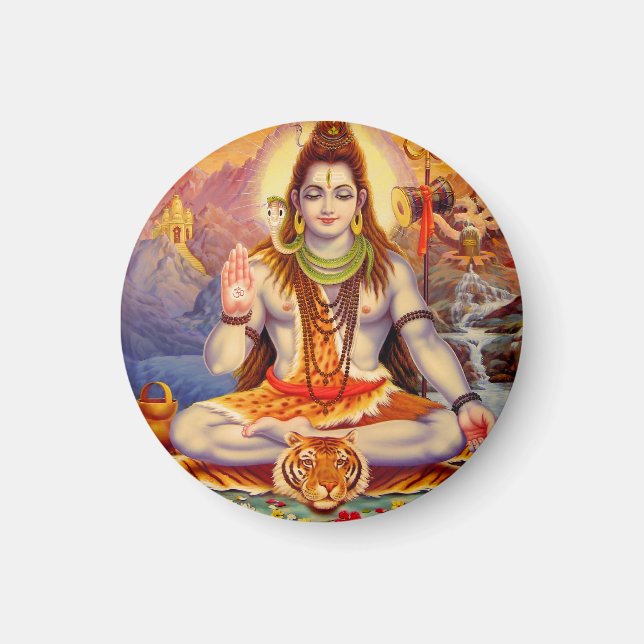 Imán Lord Shiva Meditating Magnet (Frente)