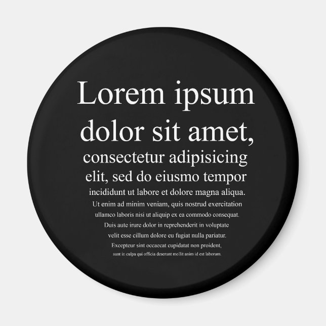 Imán Lorem Ipsum (Frente)