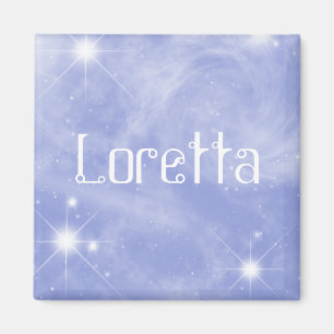 Imán Loretta Starry Name Magnet