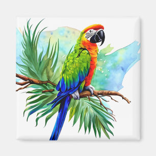 Imán Loro de Macaw generado por Cute AI