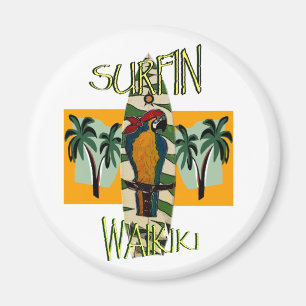 Imán Loro surfista
