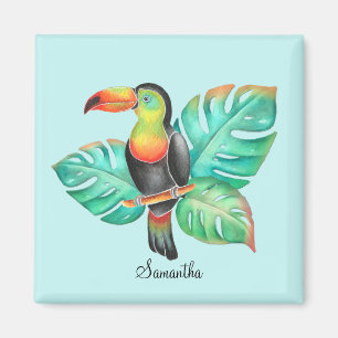 Imán Loro tóxico tropical personalizado