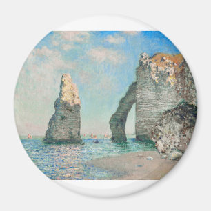 Imán Los acantilados en Etretat 1885 por Claude Monet