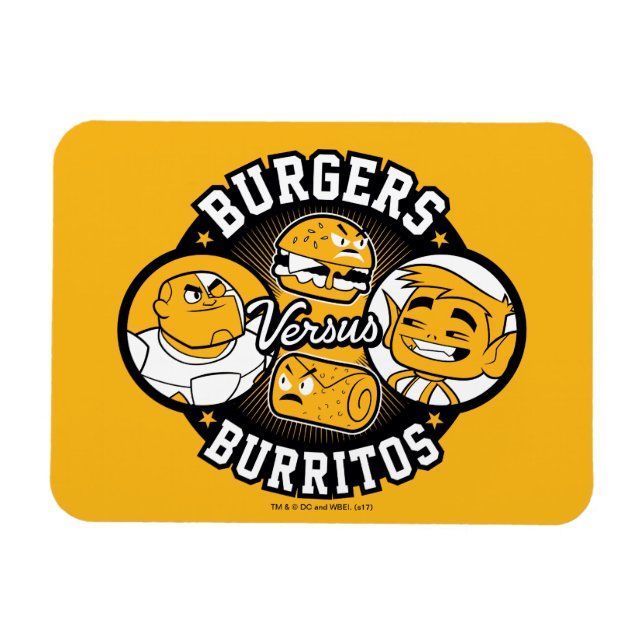 Imán ¡Los adolescentes se van! | Burgers contra burrito (Horizontal)