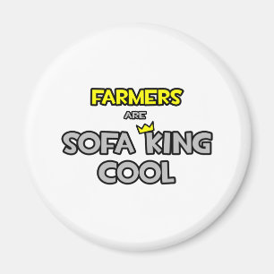Imán Los agricultores son Sofa King Guay