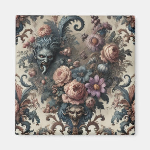 Imán Los Alimentos Formales - Diseño floral gótico