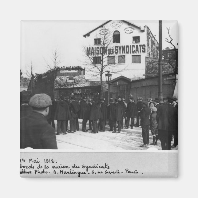 Imán Los alrededores de la Maison des Syndicats, (Frente)