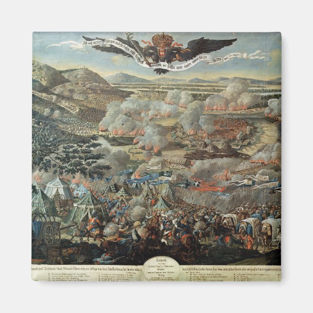 Imán Los alrededores de Viena por los turcos en 1683 (Frente)