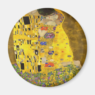 Imán Los amantes besan pintura acrílica Bella Artes