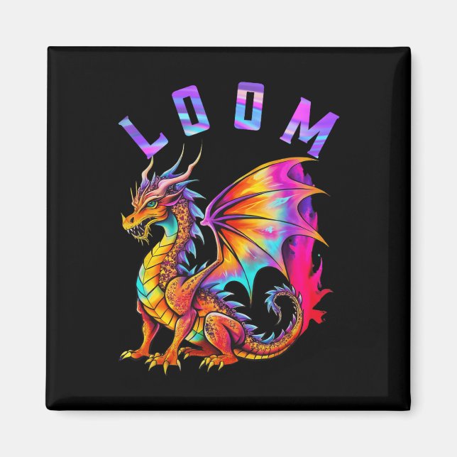 Imán Los Amantes De Dragon Loom Funny Para Los Hombres  (Frente)