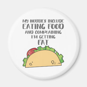 Imán Los amantes de la comida para aficionados a la com