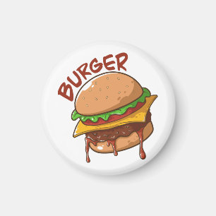 Imán Los amantes de la hamburguesa