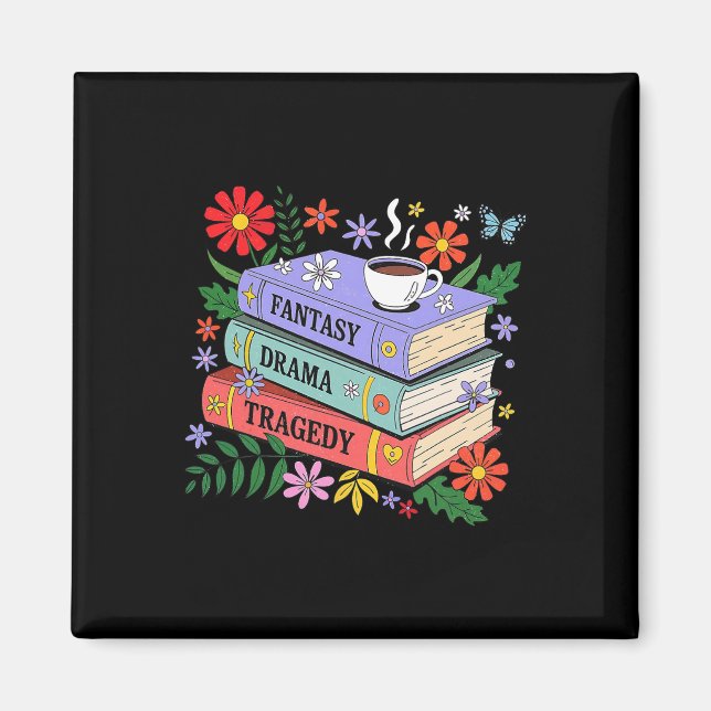 Imán Los amantes de los libros disfrutan de una tragedi (Frente)