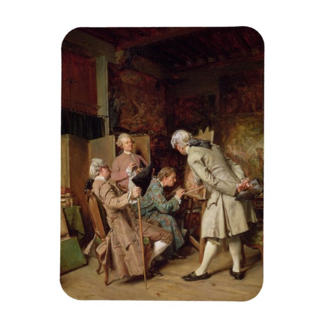 Imán Los amantes del arte, o The Painter, 1860 (panel) (Vertical)