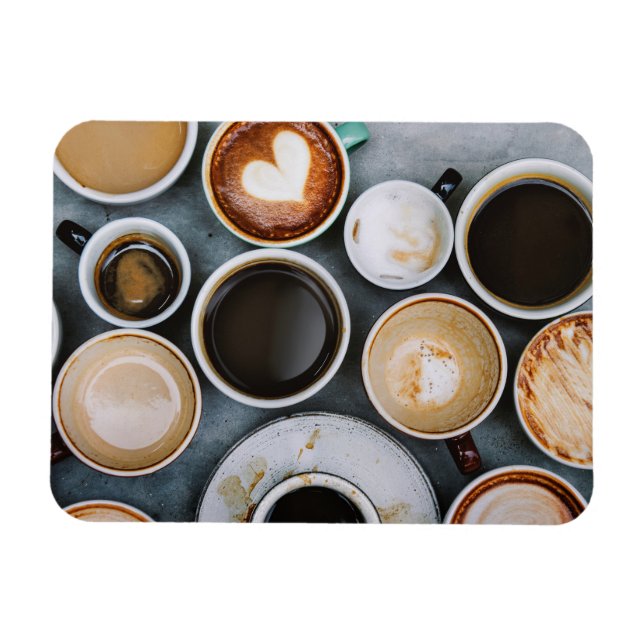 Imán Los amantes del café sueñan con la cafeína (Horizontal)