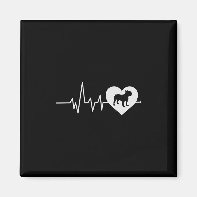 Imán Los amantes del perro de bulldog hombres mujeres r (Frente)