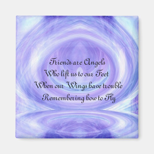 Imán Los amigos son ángeles (Frente)