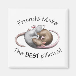Imán Los amigos son las MEJORES almohadas!
