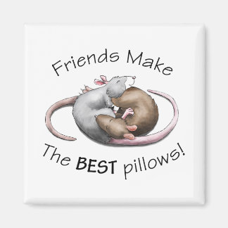 Imán Los amigos son las MEJORES almohadas!