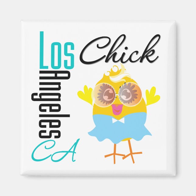 Imán Los Ángeles CA Chick-3 (Frente)
