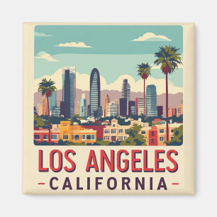 Imán Los Ángeles California Viaje Retro