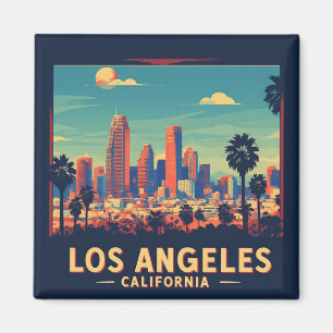 Imán Los Angeles California Viaje Retro