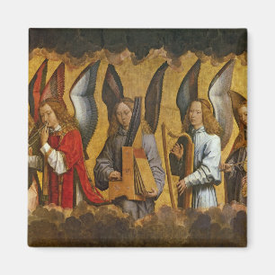 Imán Los ángeles jugando a instrumentos musicales