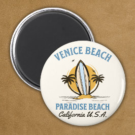 Imán Los Angeles Venice Beach – Coastal Travel Art