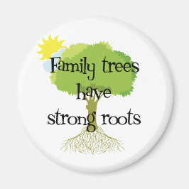 Imán Los Árboles Familiares Tienen Fuertes Raíces