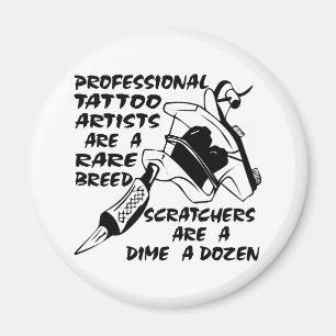 Imán Los artistas profesionales del tatuaje son una