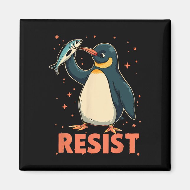Imán Los avispones de pingüino resisten a los graciosos (Frente)