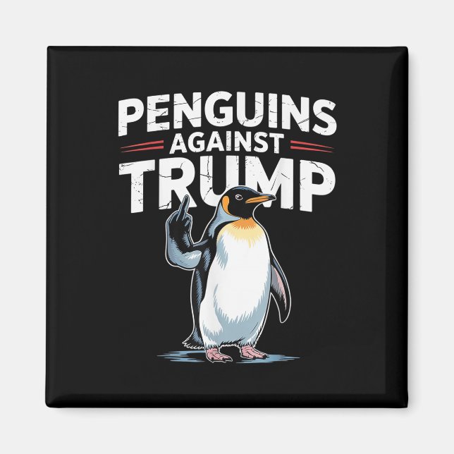 Imán Los avispones de pingüino resisten a los graciosos (Frente)