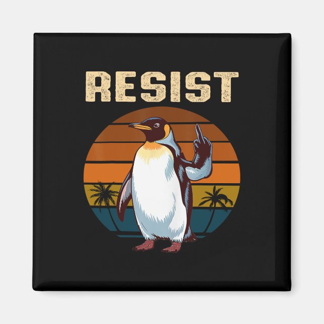 Imán Los avispones de pingüino resisten a los graciosos (Frente)
