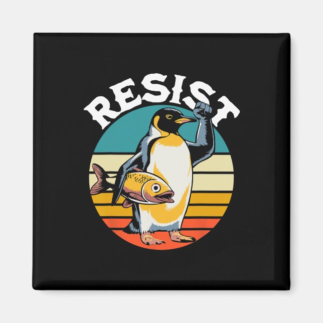 Imán Los avispones de pingüino resisten a los graciosos (Frente)