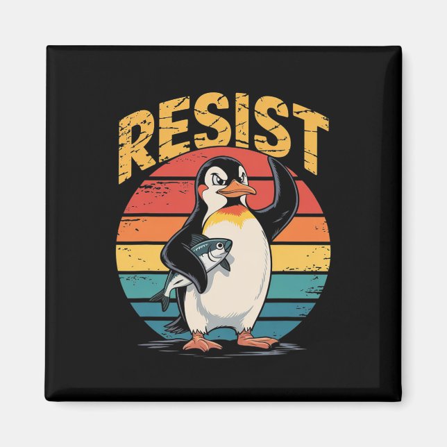 Imán Los avispones de pingüino resisten a los graciosos (Frente)