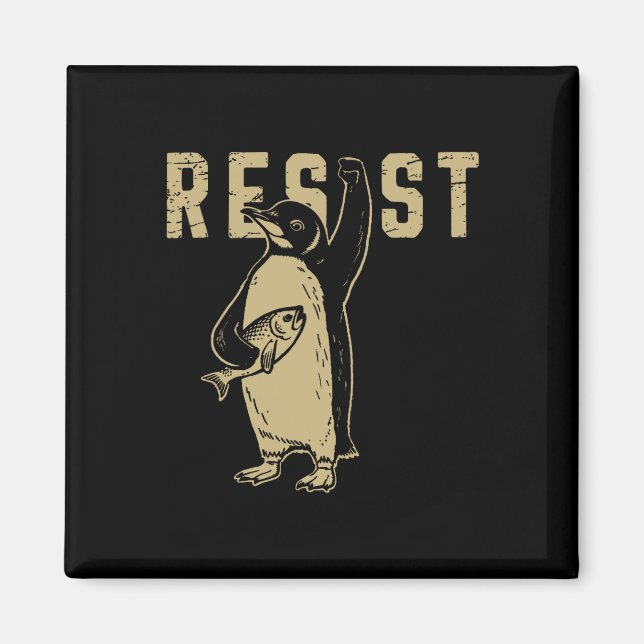 Imán Los avispones de pingüino resisten a los graciosos (Frente)