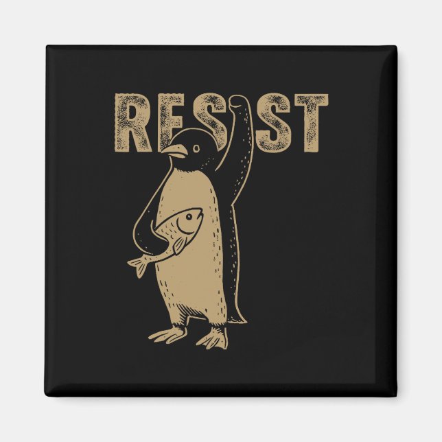 Imán Los avispones de pingüino resisten a los graciosos (Frente)