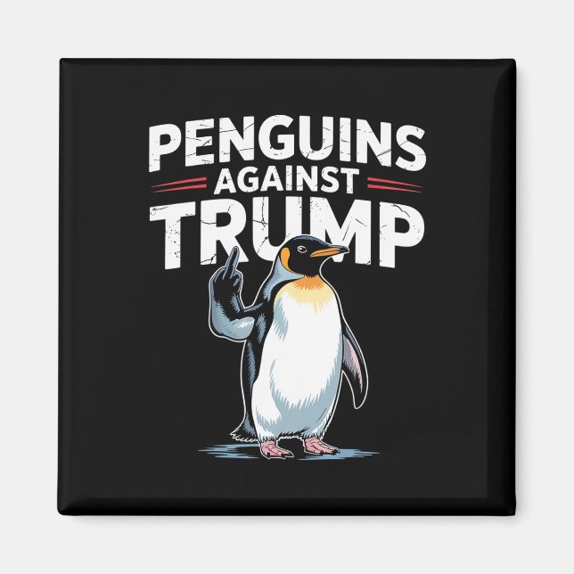 Imán Los avispones de pingüino resisten a los graciosos (Frente)