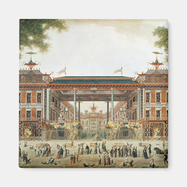 Imán Los baños chinos en París, fundados por Lenoir (Frente)