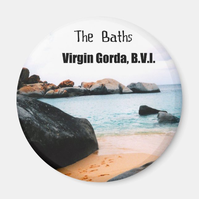 Imán Los Baños, Virgin Gorda B.V.I. (Frente)