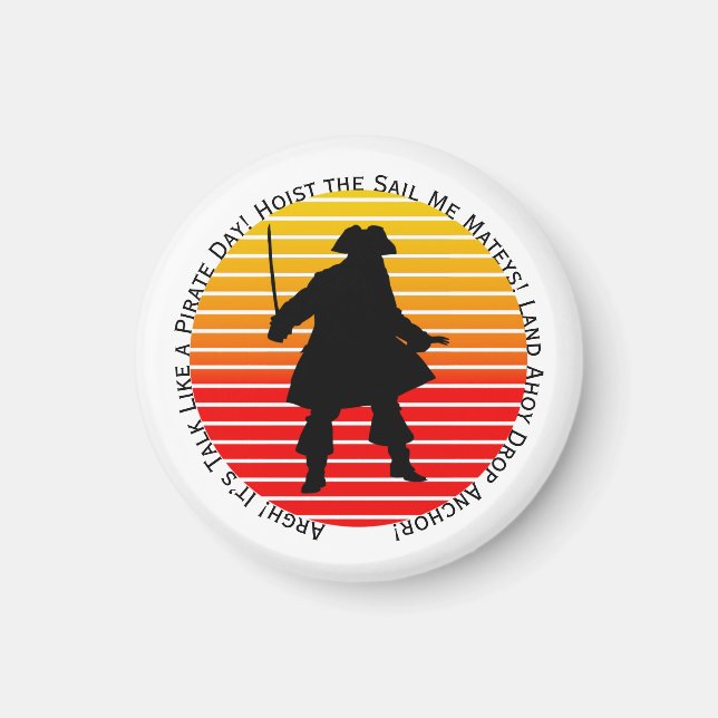 Imán ¡Los bucaneros de Steampunk hablan como un argh de (Frente)